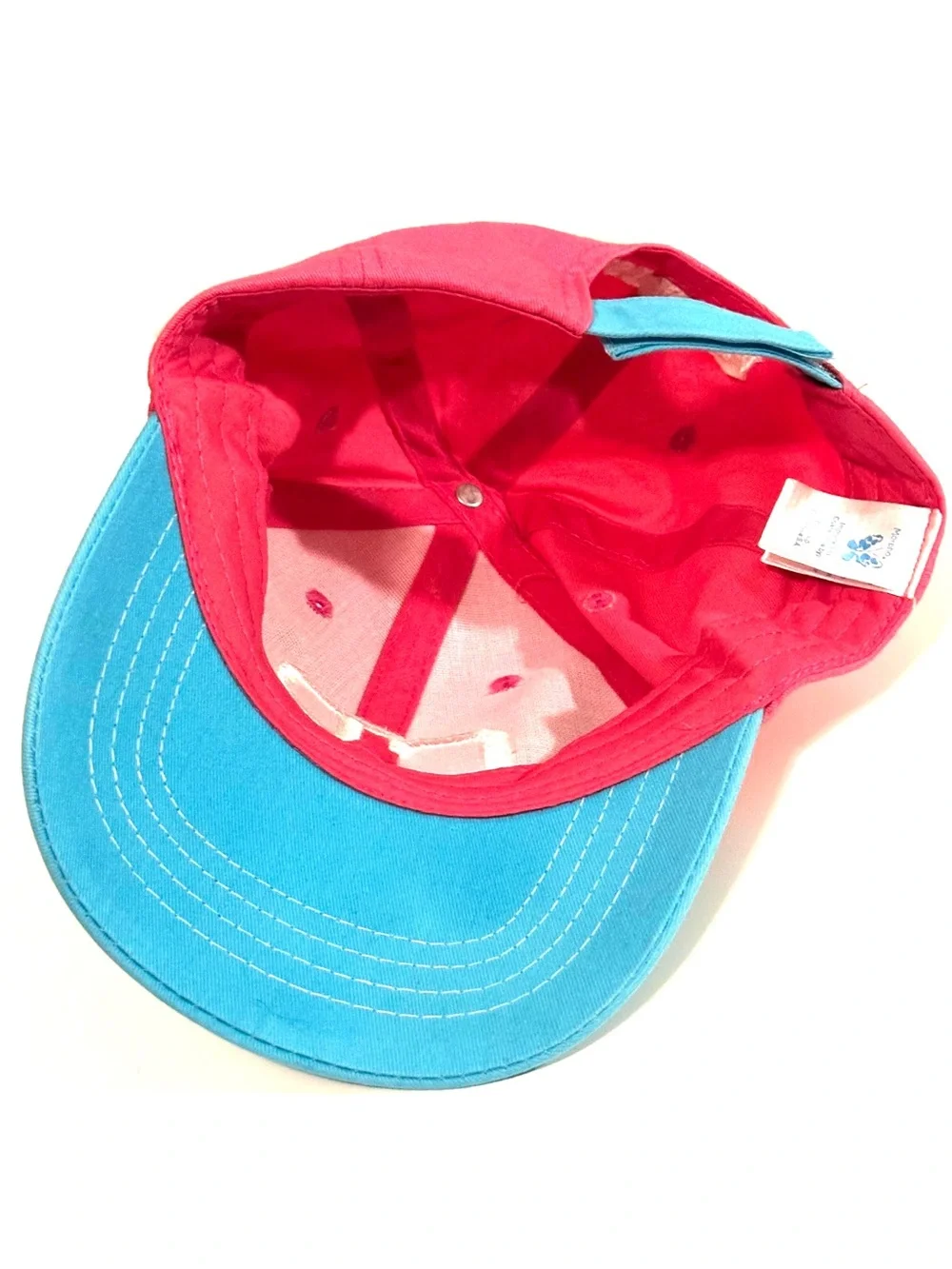 5/$15💥 Costa Rica Pink & Teal Baseball Cap Color Block Hat 🧢